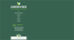 Desktop Screenshot of gardenboxlandscapes.co.uk