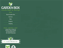 Tablet Screenshot of gardenboxlandscapes.co.uk